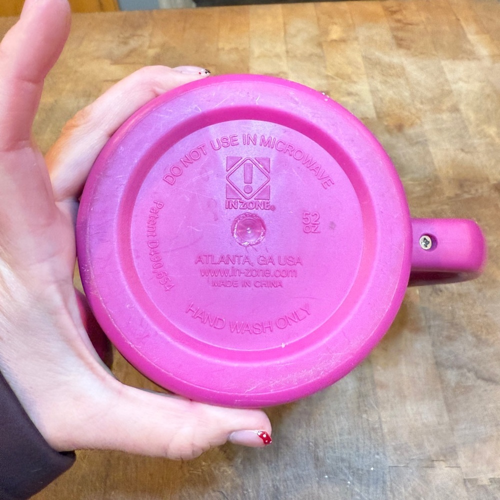 Bubba Keg Pink and Silver Travel Mug Stainless Steel Pink Plastic Huge Thermal - Picture 14 of 14